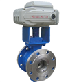 electric V type adjusting ball valve